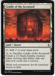 Cradle of the Accursed - Amonkhet #241 Common Land