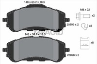 Pagid Bremsbelagsatz Scheibenbremse T2313N FüR Opel Combo GroßRaumlimousine K9 2