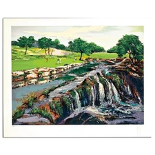 Mark King (1931-2014), "Hills Of Lakeway #7" Hand Signed Limited Edition Serigra