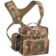 Wild Cedar Binocular Harness Chest Pack with Rangefinder Pouch, Bino Harness ...