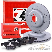 ZIMMERMANN BREMSE BREMSEN SATZ SET KIT Ø348 GELOCHT VORNE 31992505