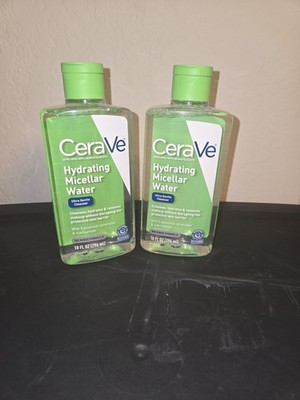 LOT (2) CERAVE HYDRATING MICELLAR WATER, ULTRA GENTLE CLEANSER, NO RINSE FORMULA