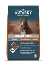 Grain Free Senior Dry Food, Tantalising Turkey 12kg - Dry Dog Food for Senior Do 3.09 per kilo