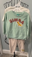 Disney baby Lion King 3 pc set Simba pullover, shirt pants 24m 24 months