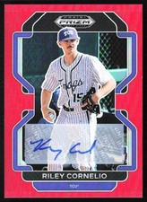 2022 Prizm Draft Picks Autographs Red Riley Cornelio Auto 14/50 TCU Horned Frogs