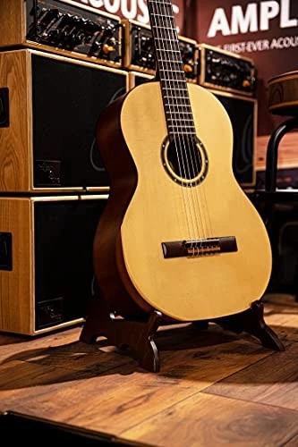 Wooden Acoustic Guitar Stand Made w/Birch Wood-Brown (OWGS-1) - Picture 6 of 7