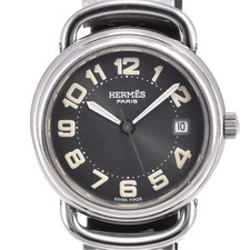 discount HERMES Pullman PU2.210 D-buckle date gray Dial Ladies Watch Q#142991 - Image 1