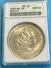Photo of a 1952 Mexico 5 Pesos Silver from an eBay listing that sold on Jul 6, 2026