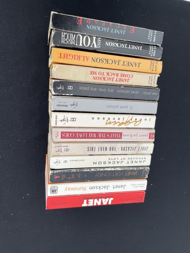 Janet Jackson 13 cassette single LOT Escapade Miss You Much Alright Any Time If. - Picture 11 of 14