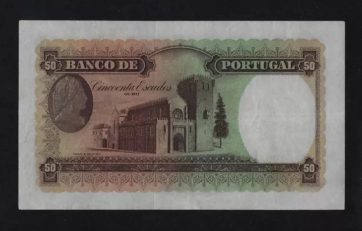 Portugal 50 Escudos 1949 P-154 XF - Image 2 of 2