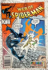 1988 WEB OF SPIDER-MAN Marvel Comic 36 MAR - 1st Tombstone