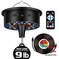 9lb Heavy Duty Disco Ball Motor with Remote, 1 8RPM Stepless Speed Control for
