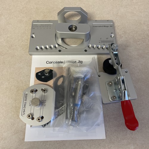 Verdeckte Türscharniervorrichtung 35 mm Schrankscharnier Lochbohrvorrichtung mit Schnellspanner - Bild 2 von 14