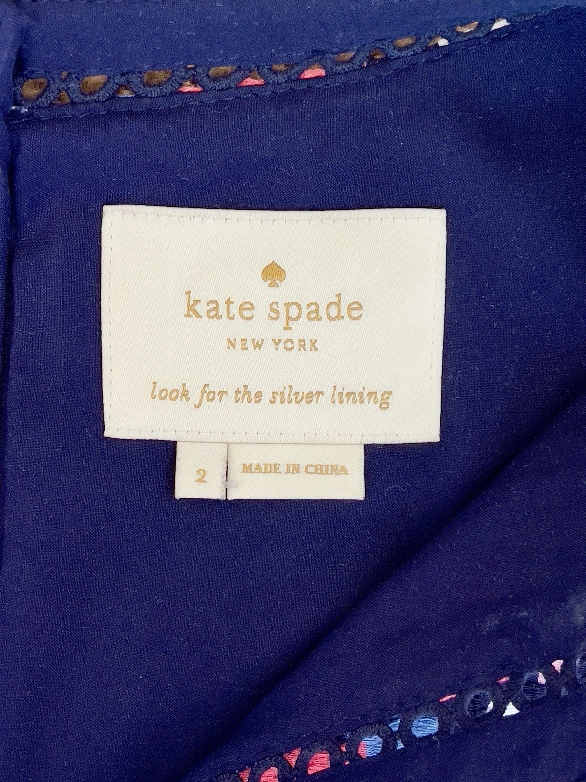 Abito donna Kate Spade New York nuovo cerniera dorata taglia 2 small