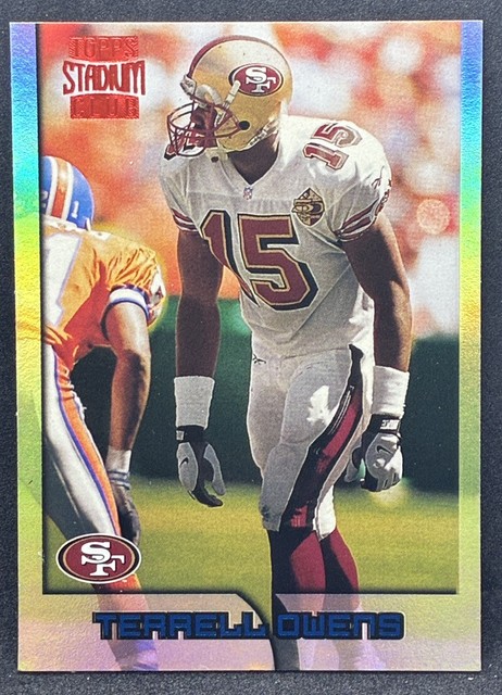 1996 Stadium Club #342 Terrell Owens RC Rookie San Francisco 49ers