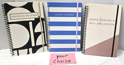 Home Finance Bill Organizer w/ Monthly Pockets Budget Planner **YOUR CHOICE**