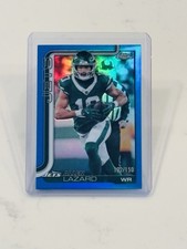 2025 Topps Chrome Allen Lazard Blue Refractor /150 Jets #236