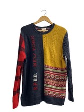 Red Fleece by Brooks Brothers Knit Sweater Thick , Large, Wool, Multicolor, All