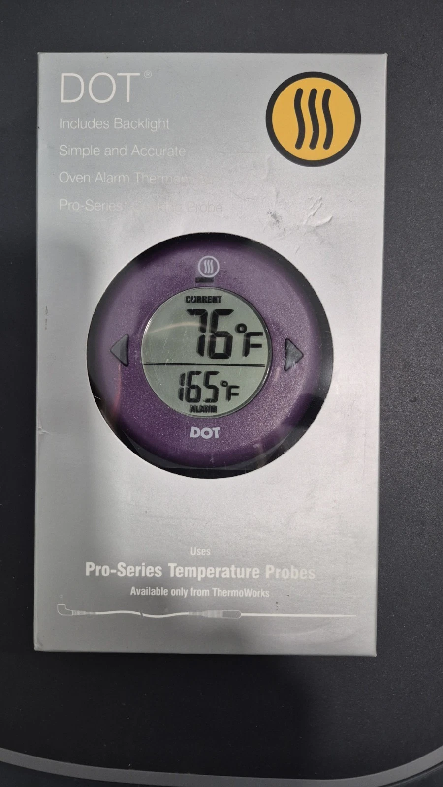 THERMOWORKS Pro Series Digital DOT Alarm Thermometer Temperature Purple
Opens in a new window or tab