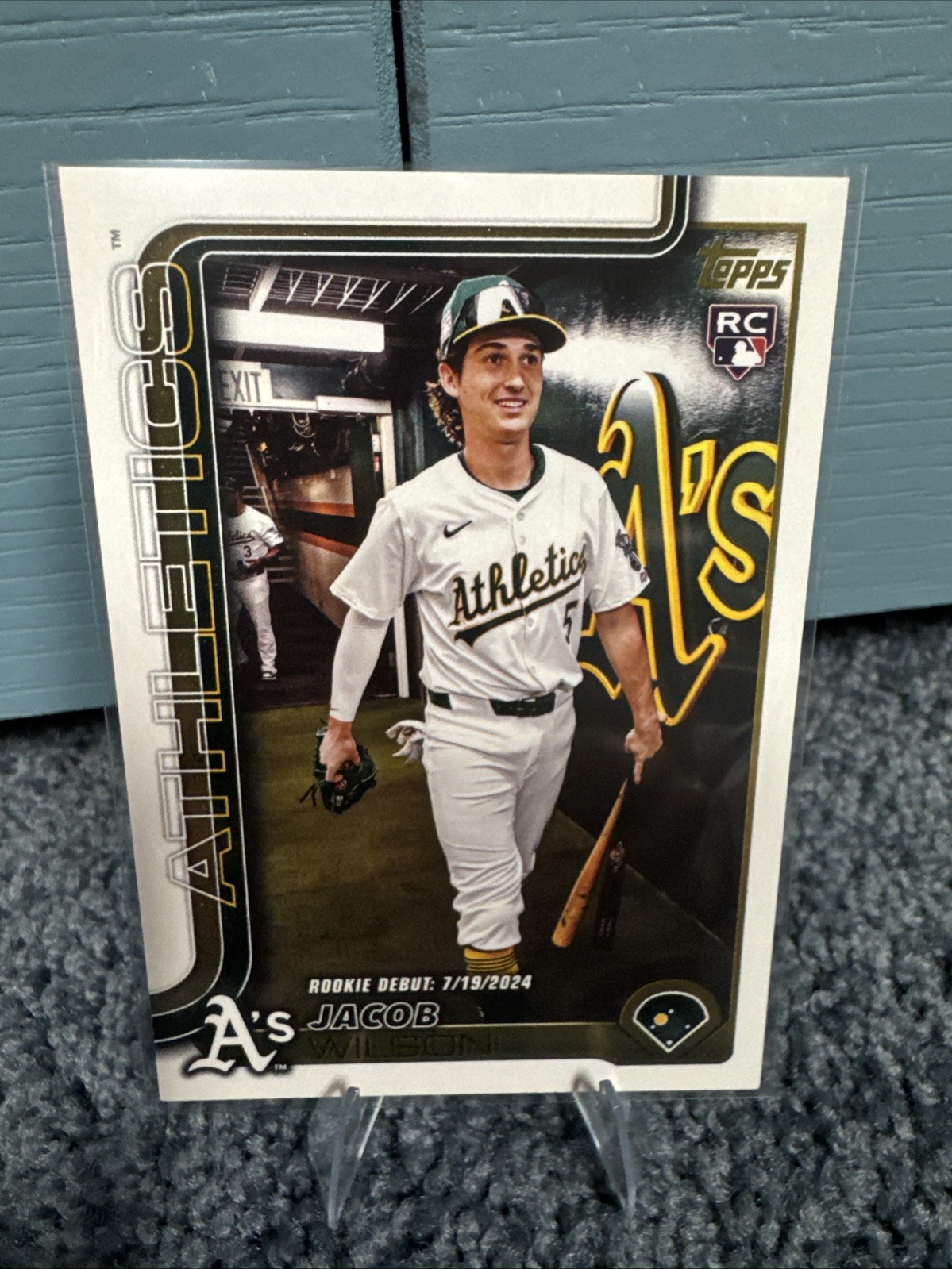 2025 Topps Update Jacob Wilson Athletics Rookie Debut Golden Mirror SSP US180