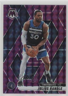2024-25 Panini Mosaic Purple Mosaic Prizm 68/99 Julius Randle #107 0m1w