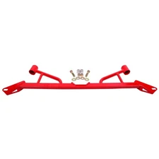 BMR Subframe Chassis Brace 4-Point Red Front Mustang 2015-2023