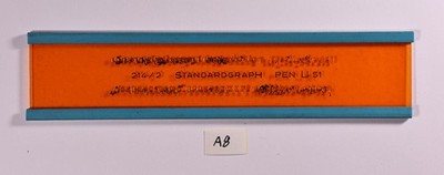 Standardgraph Schriftschablone 214/2 Normschrift Schrifthöhe 2 mm