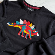 Bonobos Supersoft Cotton Fleece in Mens Medium - Dinosaur Crew Sweatshirt