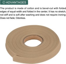 1/2 Inch Double Fold Bias Tape Polyester Continuous Bulk Bias Tape for Sewing...