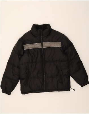 IDENTIC Mens Padded Jacket UK 40 Large Black Polyester DP01