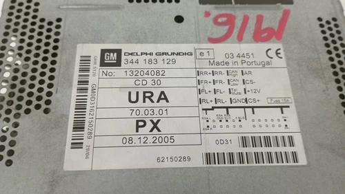 344183129 Sistema Audio/Radio Cd para OPEL ZAFIRA B * 2006 269029 - Imagen 2 de 8