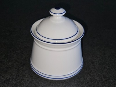 Zuckerdose Marienbad Ingres Weiss Blauband alte Serie wie neu