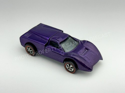 #ad Hot Wheels Redline FORD J CAR Purple US Black Interior Very Nice $119.95