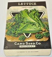 2627.6 ~ 1930’s Vintage Grand Rapids Lettuce Seed~Card Seed Co-Fredonia N.Y. NOS