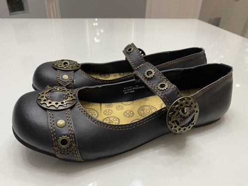 Pleaser Demonia Skull Buckle Mary Jane Ballet Flats Shoes Adult Women Daisy 09 - Imagen 4 de 10
