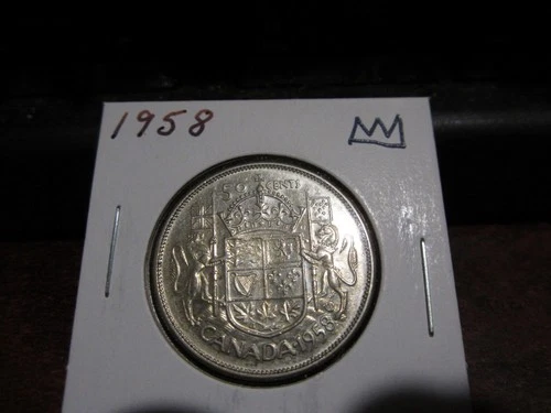 1958 - Canada half dollar - Silver - Canadian 50 cent