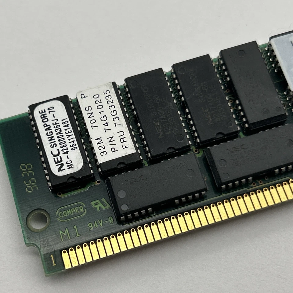 IBM 32MB FPM 70NS SIMM 72-PIN 8X36 Memory FRU# 92G7205 73G3235 74G1020 Rare - Image 3 of 4