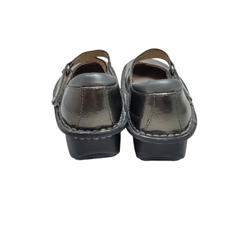 Alegria Leather Mary Jane Shoes Size 5.5 EU 35 Nursing Clogs Bronze Gold Strappy - Picture 7 of 11