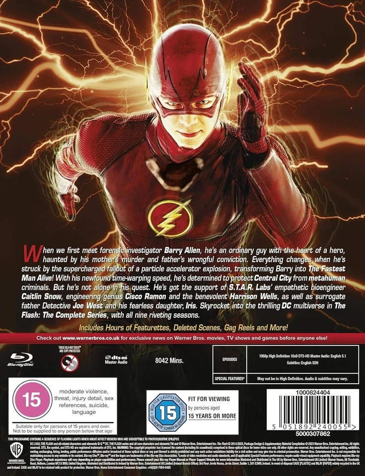 THE FLASH The Complete Series BLU-RAY Box Set BRAND NEW Free Ship Foto 2 de 2