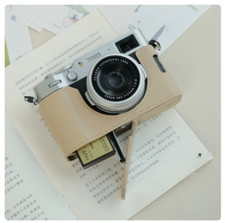 For Fujifilm X100VI X-100VI Camera Bag Protect Case Cover Strap Genuine Leather