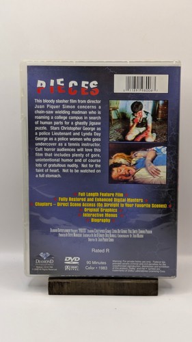 Pieces (DVD, 1983, 2000 Diamond Entertainment) VGC Tested! OOP Horror - Imagen 2 de 4