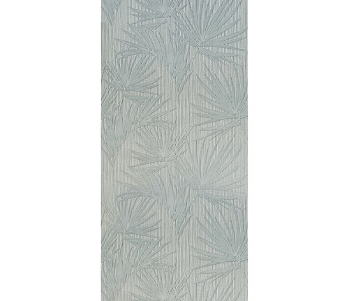 gray tan cream vertical bamboo textured Wallpaper tropical jungle palm leaves 3D - Picture 3 of 12