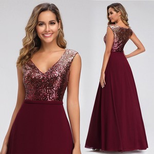long formal dresses burgundy