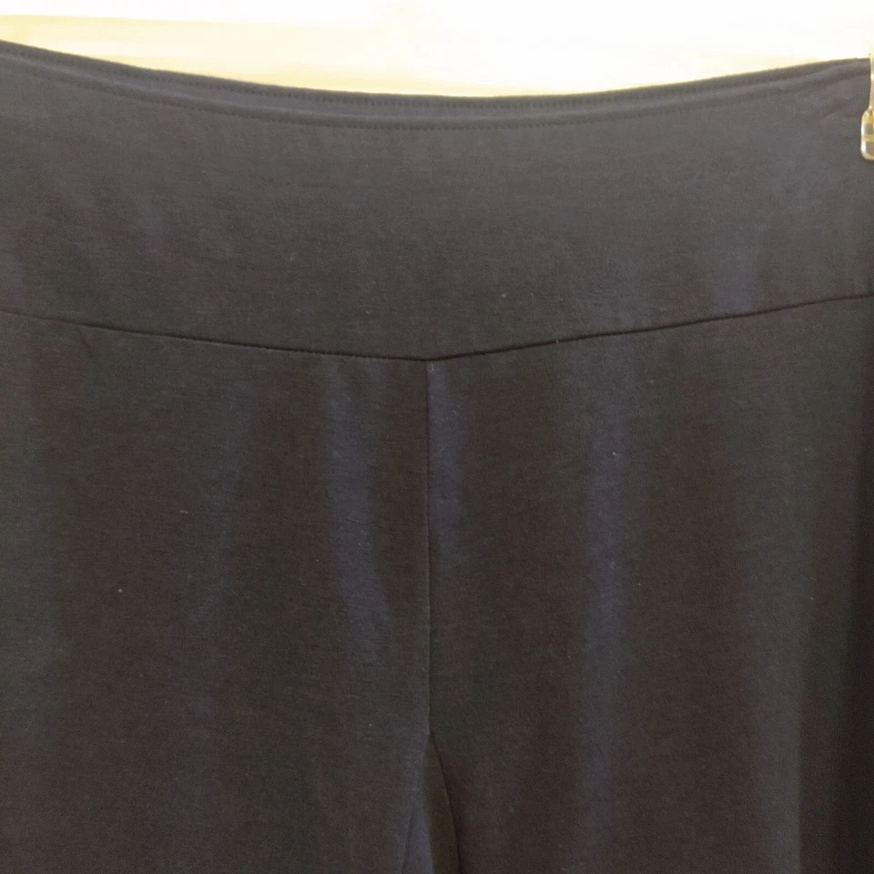 Liz Claiborne Women's Navy Blue Cotton Flare Midi Skirt Size 1X - Image 3 of 4