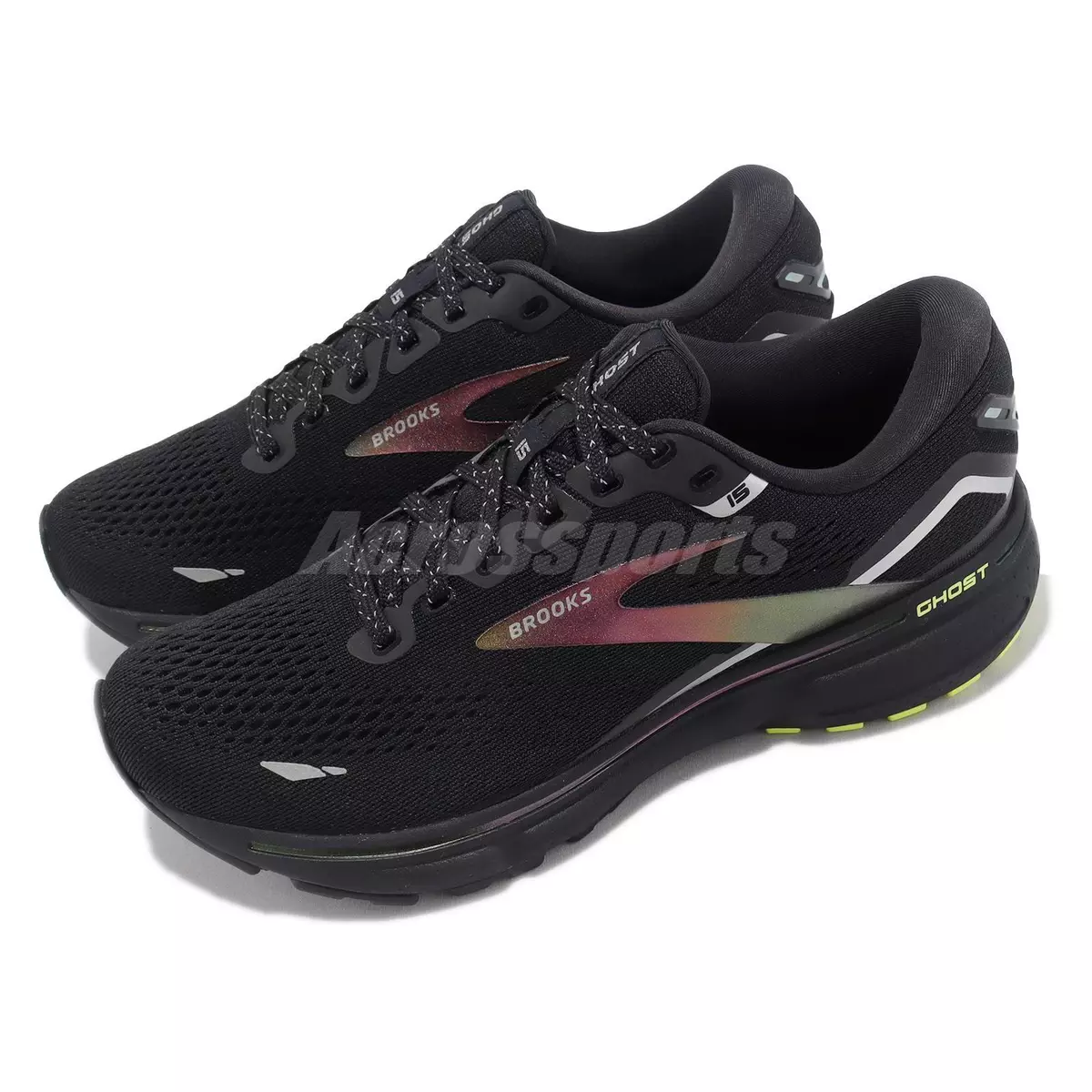 Branded black sports clearance shoes