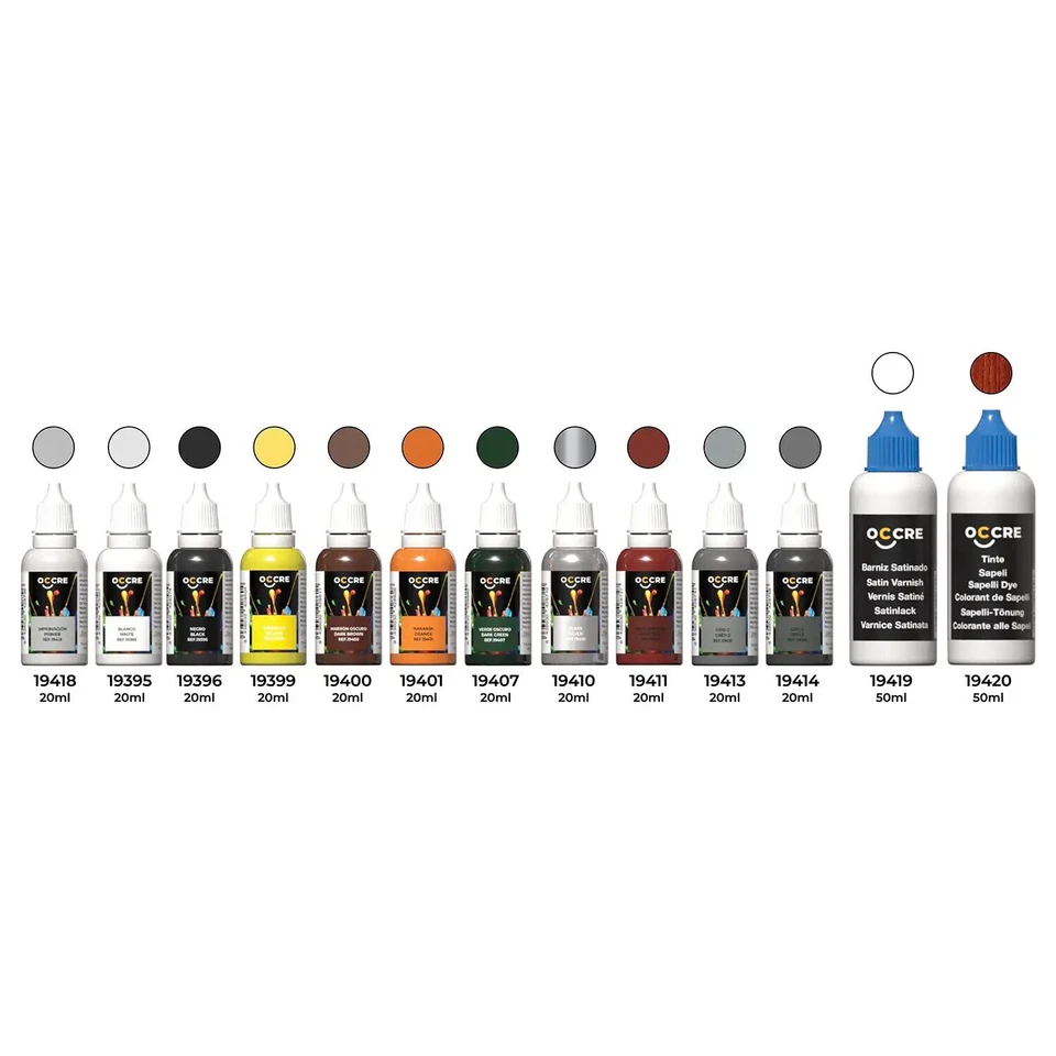 Occre Ref. 90535 - Pack Farben Acrylfarben Lissabon (53005) - 11 x 20 ML + 2 x