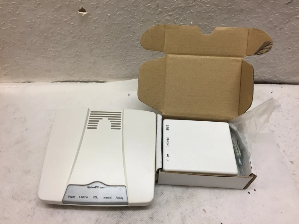 Siemens SpeedStream 4100 Ethernet ADSL Modem COMPLETE SYSTEM NEVER USED - Image 2 of 4