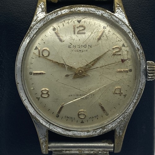 32mm Handaufzug Fähnrich Sweep Sekundenzeigeruhr funktioniert nicht für Teile - Bild 6 von 24