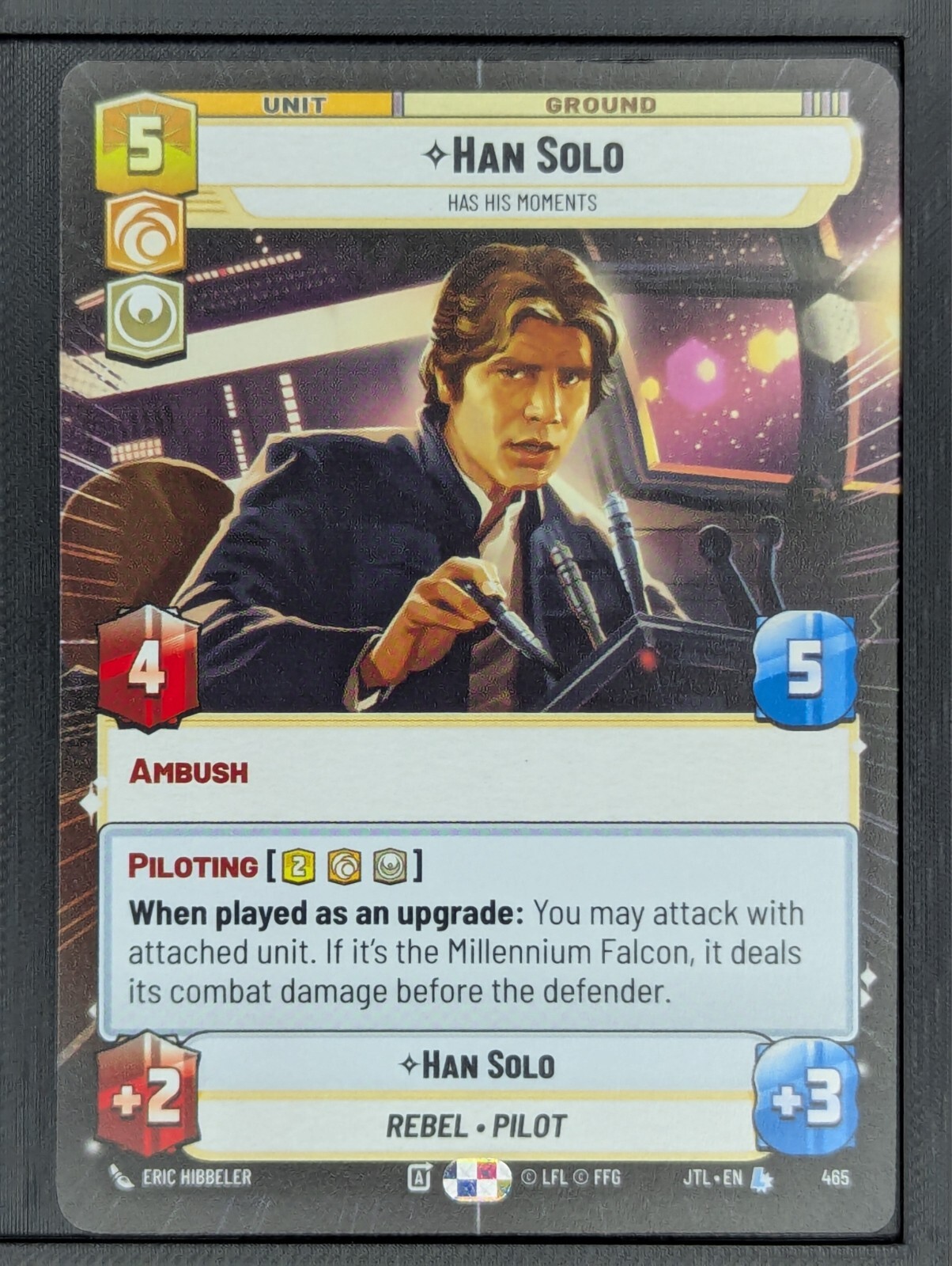 Star Wars Unlimited JTL - Han Solo #465 Legendary Hyperspace