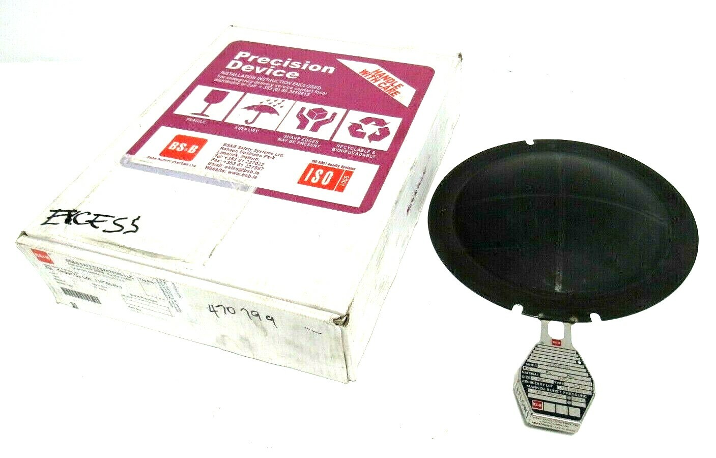 Dn200 Rupture Disc NEW BS&B 470799 RUPTURE DISC 8